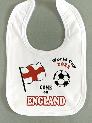 Come on England Football Bib - Flag Design