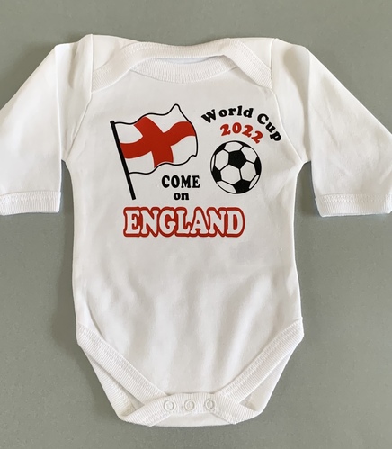 Come on England Football Bodysuit - Flag design