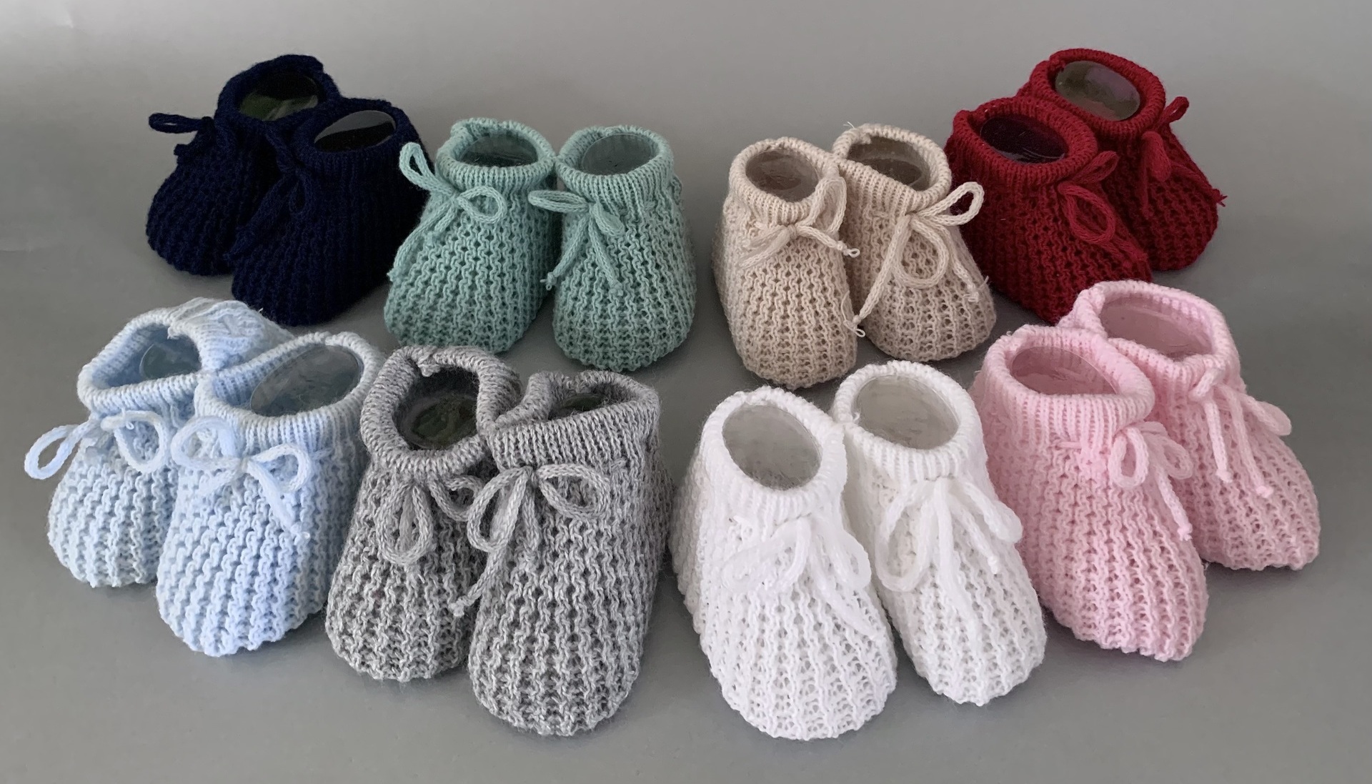 Knitted Newborn Baby Booties