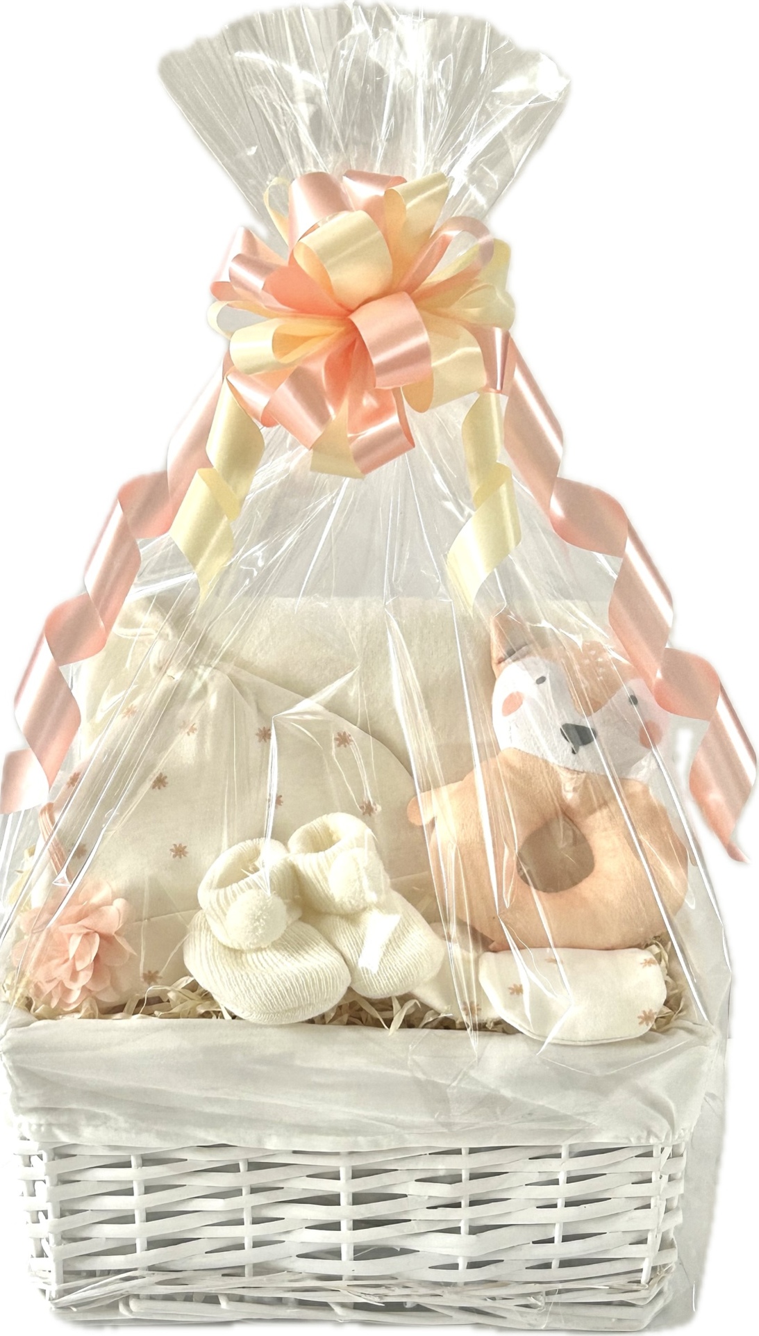 Peach Fox Baby Girl Gift Basket