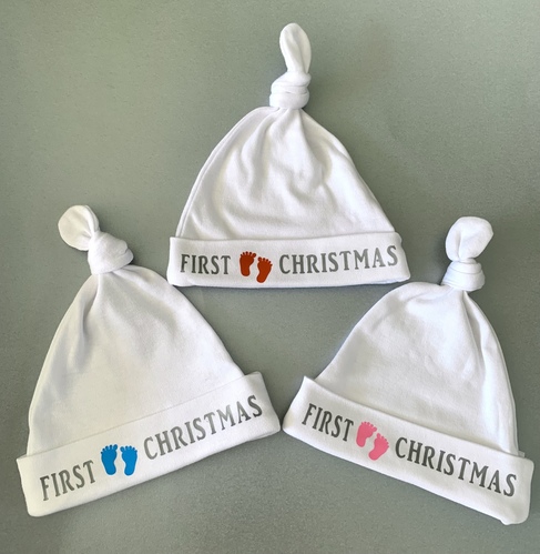 Baby Feet First Christmas Hat