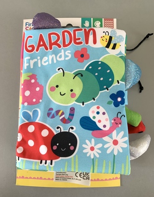 Crinkle Cloth Book - Garden Friends