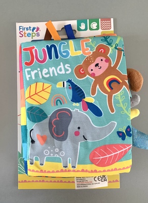 Crinkle Cloth Book - Jungle Friends