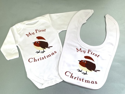 My First Christmas Robin Baby Gift Set