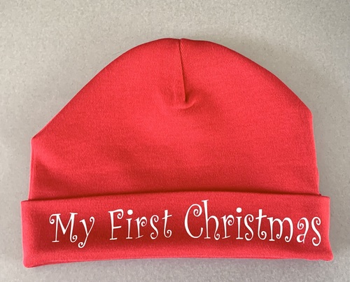My First Christmas Red Beanie Baby Hat