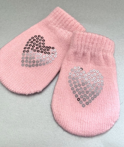 Winter Knitted Mittens - Pink