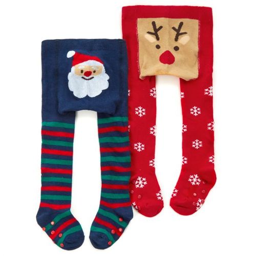 Festive Christmas Tights - Santa & Reindeer
