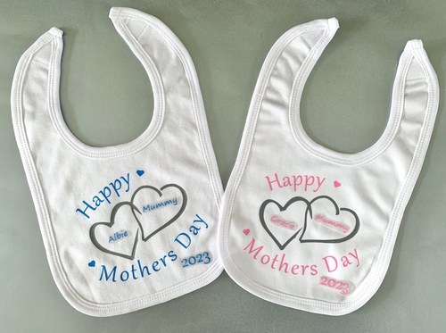 Happy Mothers Day 2024 Baby Personalised Bib