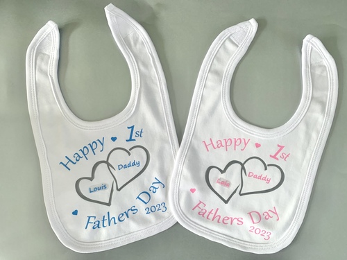 Happy Fathers Day 2024 Baby Personalised Bib