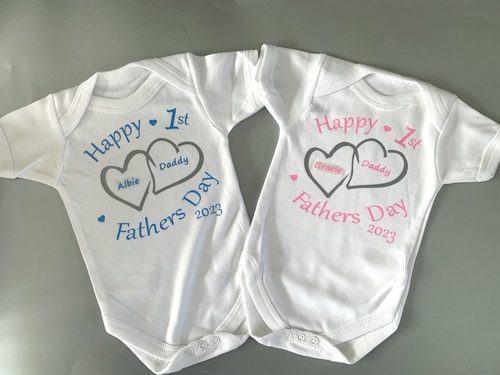 Happy Fathers Day 2024 Personalised Bodysuit