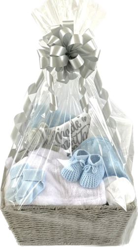 Blue/White Elephant Gift Basket