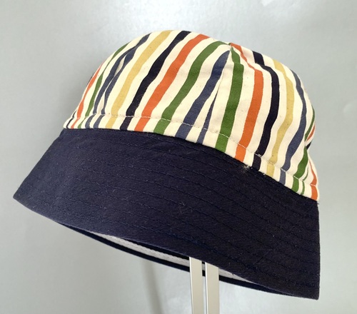 Striped Bucket Summer Hat 0-6 months
