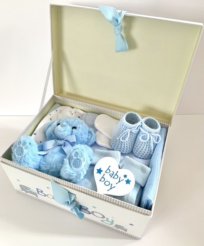 Baby Boy Gift Set in Keepsake Box
