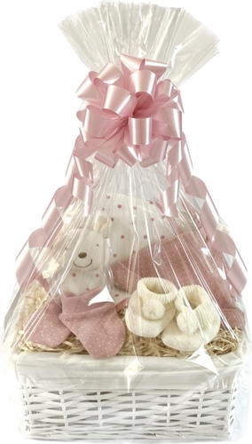 Coral Pink Girl Gift Basket