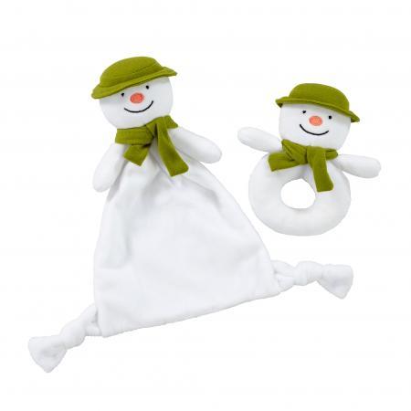 The Snowman Comforter and Rattle Gift Set