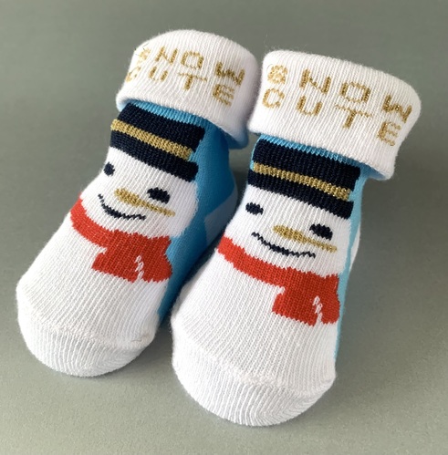 Baby’s First Christmas Snowman Socks