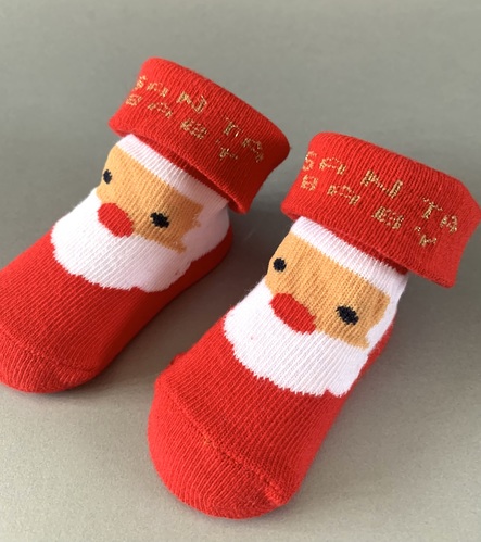 Baby’s First Christmas Red Santa Socks