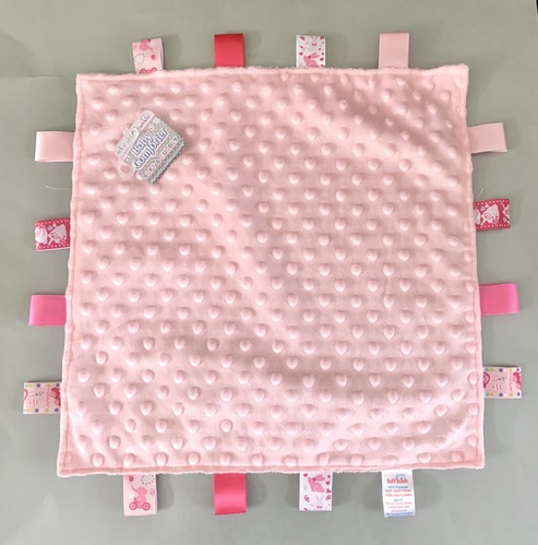 Bubble Comforter Taggy Blanket - Pink