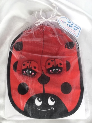 Ladybird Bib & Sock Gift Set