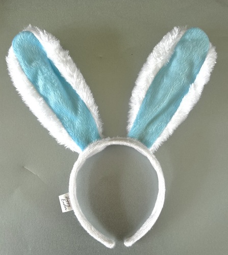 Fluffy Bunny Ears - Blue