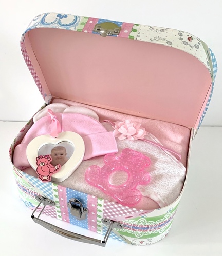 Medium Pretty Pink Union Jack Girl Giftcase