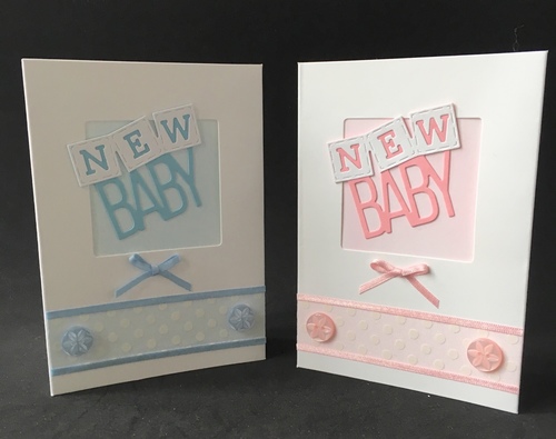 New Baby Motif Card A6-01P/B