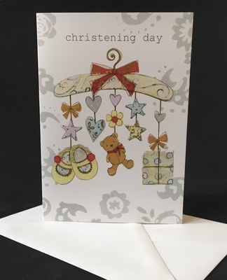 Christening Day Baby Card W-006