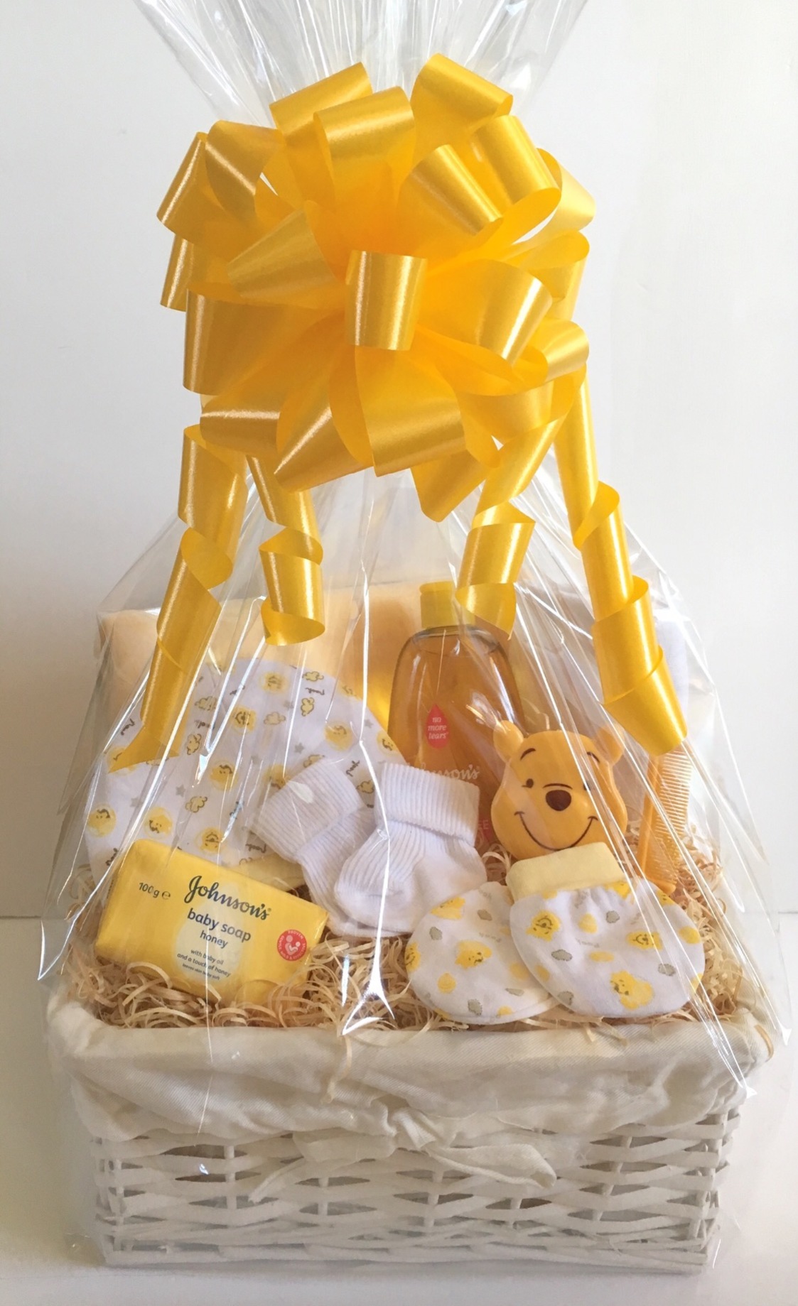 Pooh Bear Neutral Baby Gift Basket