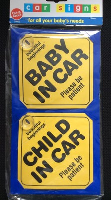 Baby / Child in Car Safety Sign