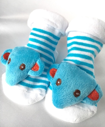 Blue Elephant Novelty Baby Socks