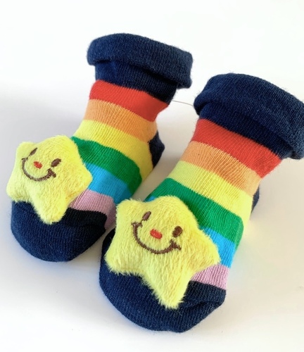 Rainbow Star Novelty Baby Socks