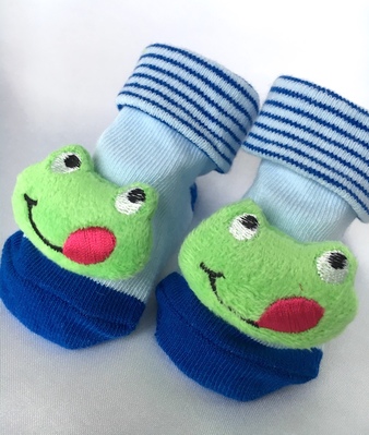 Blue Frog Novelty Baby Socks