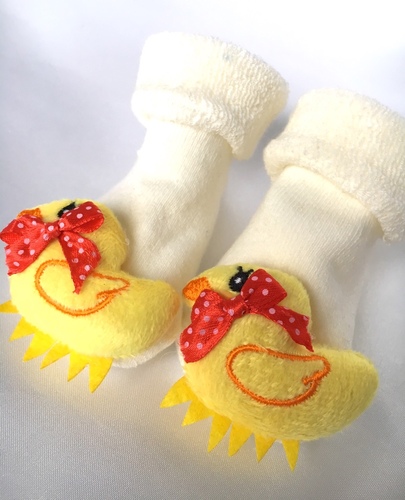 Yellow Duck Novelty Baby Socks
