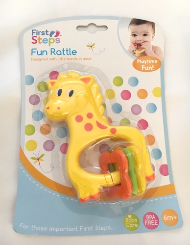 Plastic Giraffe Baby Rattle