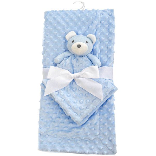 Blue Bear Comforter & Blanket Set