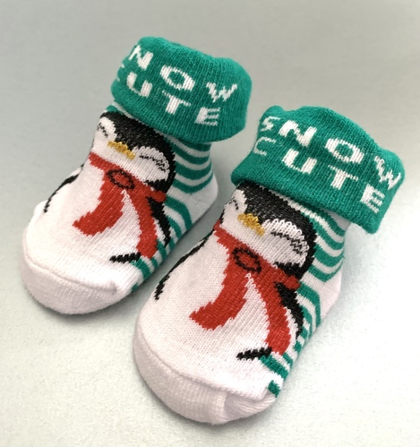 Baby’s First Christmas Penguin Socks
