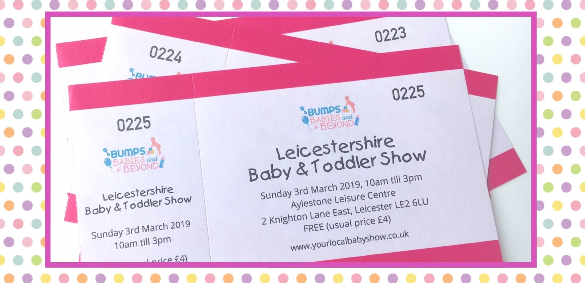 Competition Baby Toddler Show Tickets Leicester 