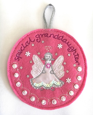 Embroidered Granddaughter Decoration
