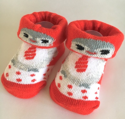 Boxed Penguin Baby Socks