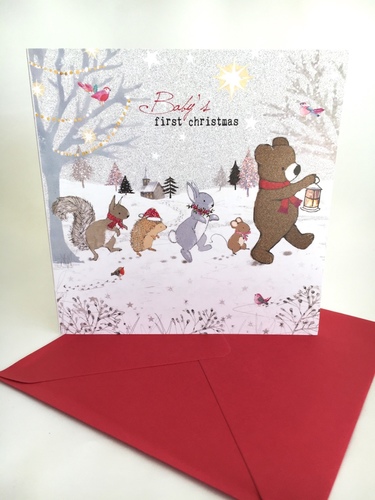 Animal Scene First Christmas Card
