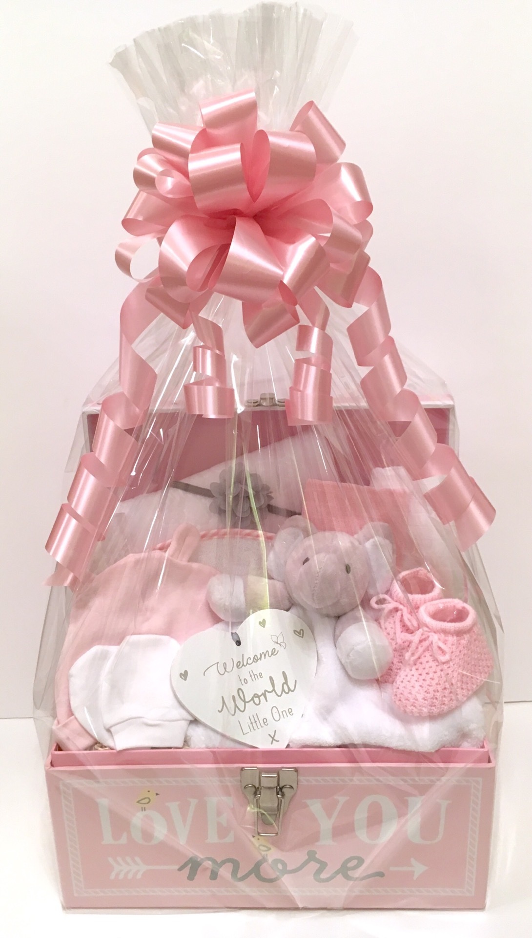Bespoke Baby Girl Gift Chest Pink