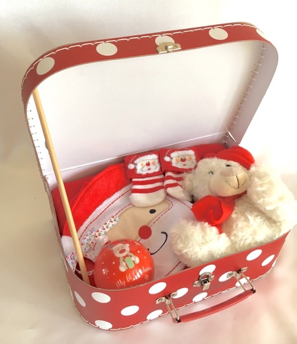 Santa Suitcase Christmas Gift Set