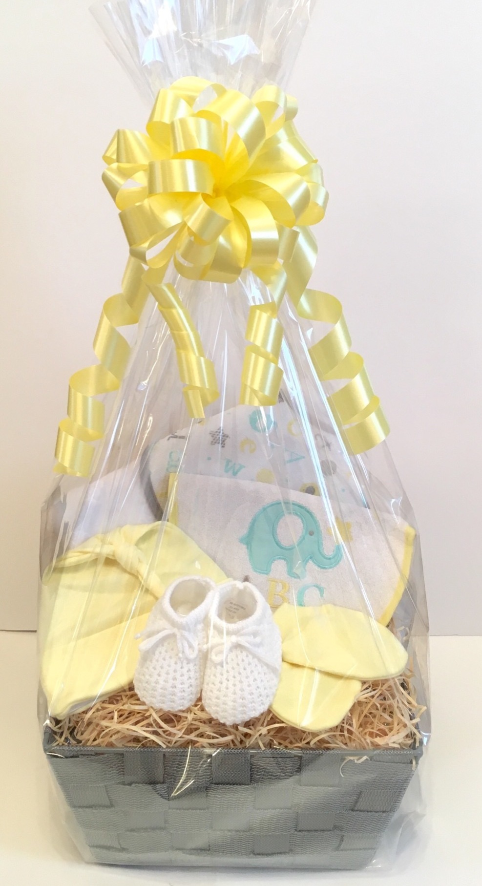 Neutral Lemon Baby Gift Basket