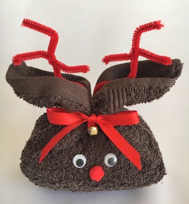 Reindeer Flannel & Soap Gift