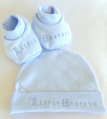 Little Brother Hat & Bootie Set