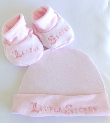 Little Sister Hat & Bootie Set