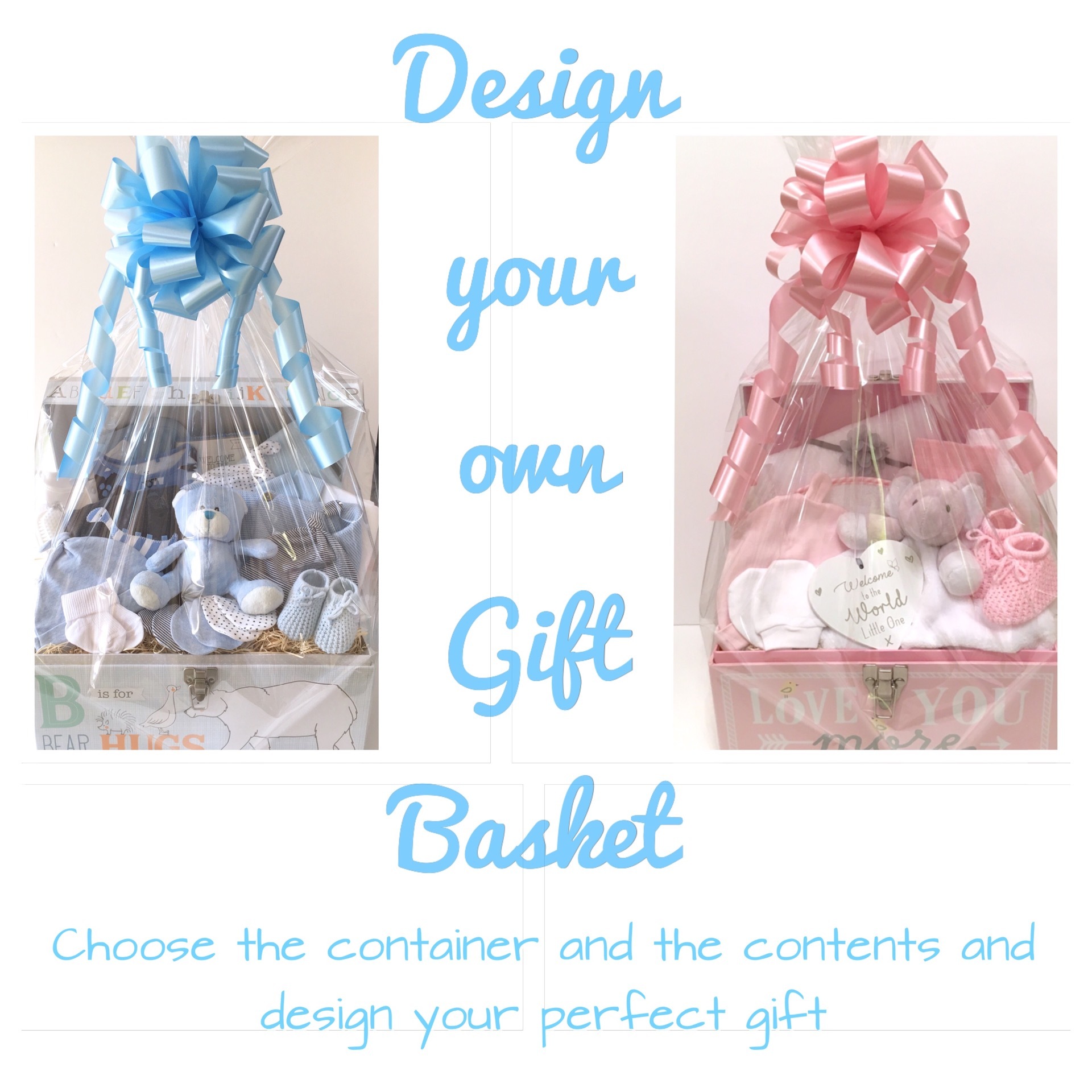 Design your own baby gift basket bedford