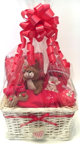 Reindeer Cushion Gift Basket