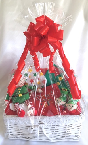 Elf Christmas Baby Gift Basket