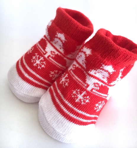 Boxed Christmas Baby Socks - snowflake